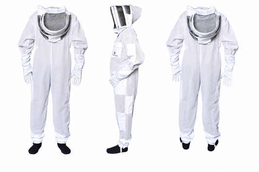 Premium Ventilated Beekeeping Suit - White