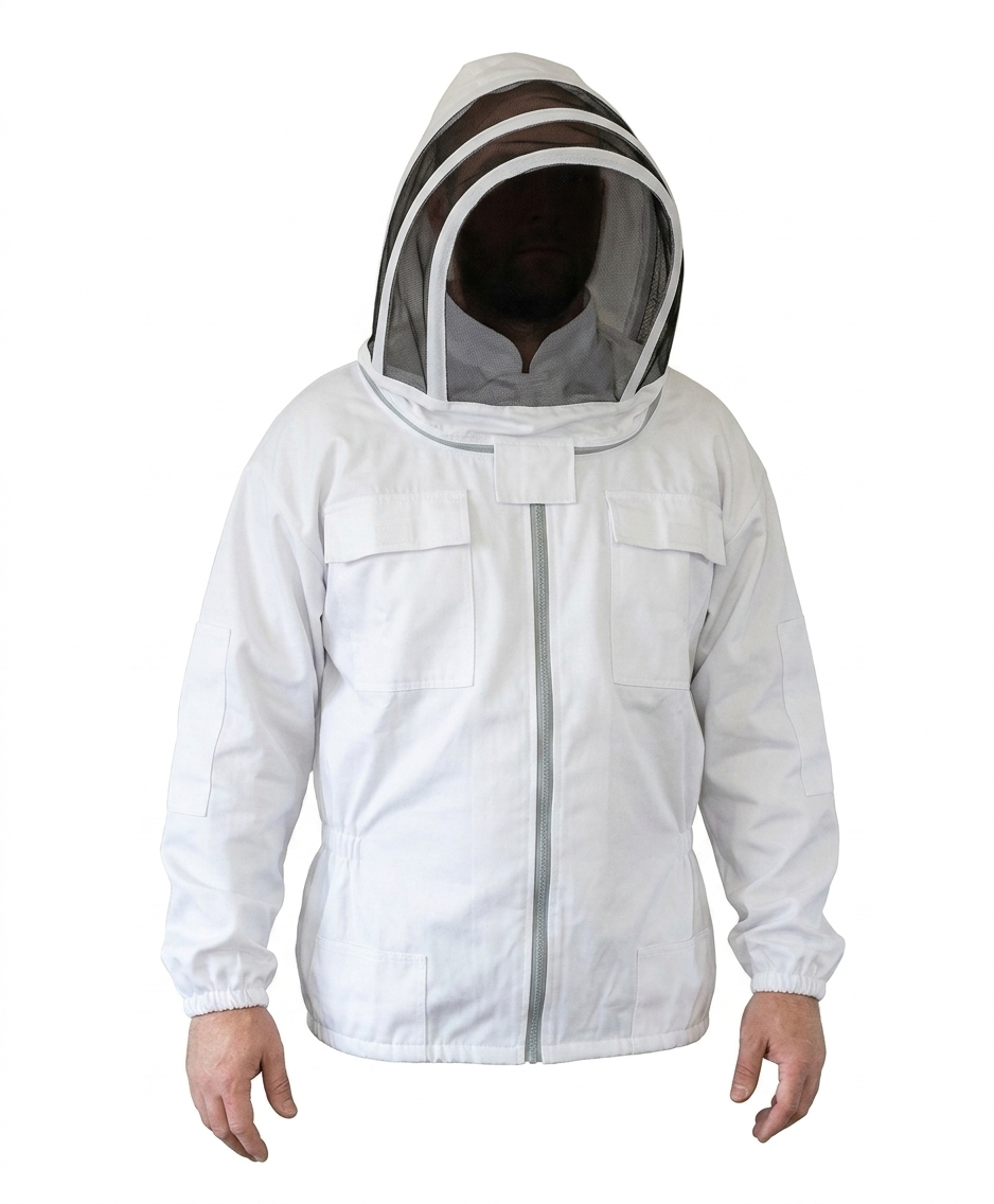 Cotton Bee Keeping Jacket – White