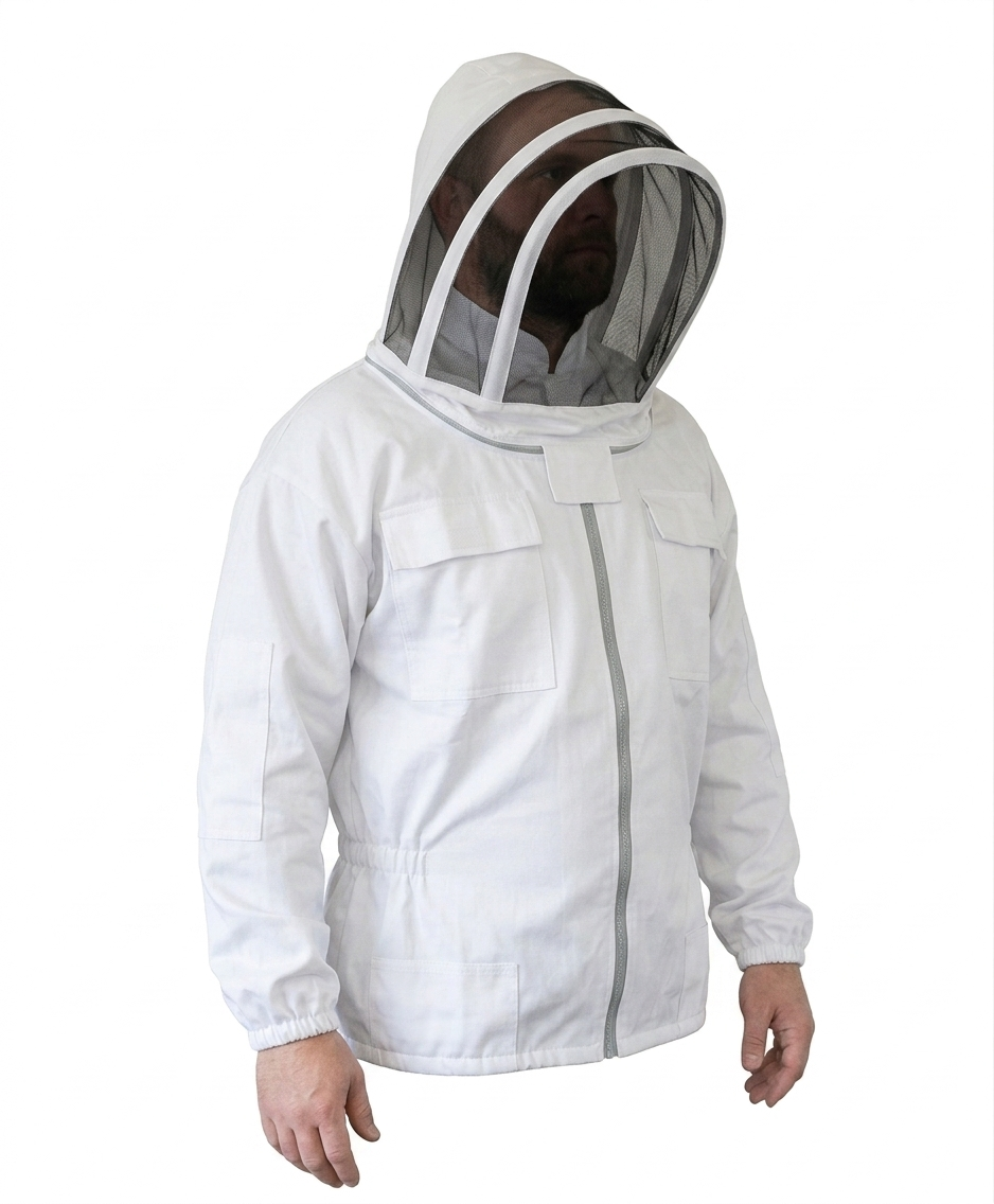 Cotton Bee Keeping Jacket – White
