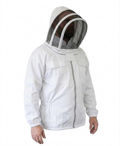 Cotton Bee Keeping Jacket – White