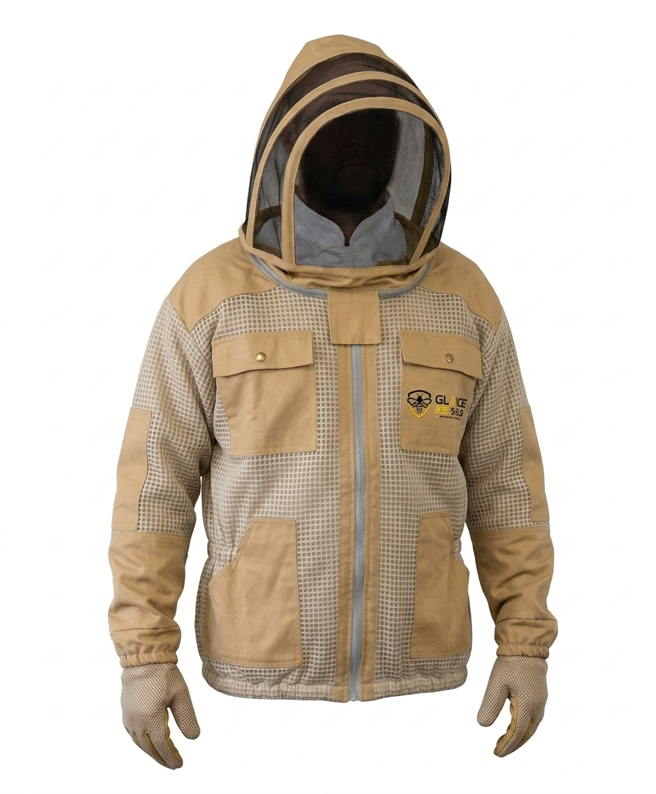 Premium Ventilated Bee Jacket - Khaki Brown