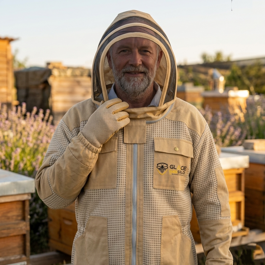 Premium Ventilated Bee Jacket - Khaki Brown