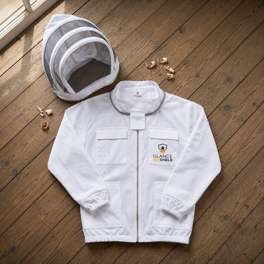Cotton Bee Keeping Jacket – White