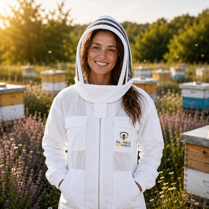 Cotton Bee Keeping Jacket – White