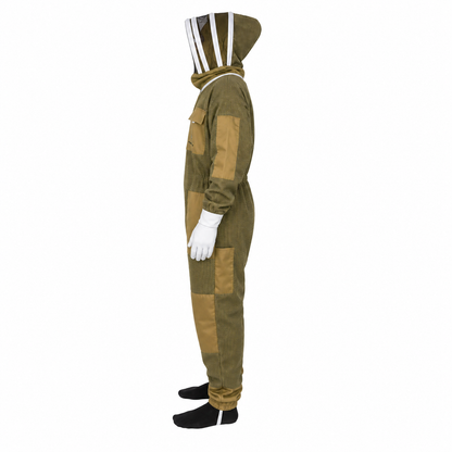Premium Ventilated Bee Keeping Suit – Khaki Brown