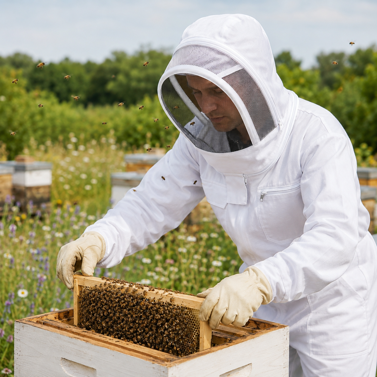 Premium Ventilated Beekeeping Hood